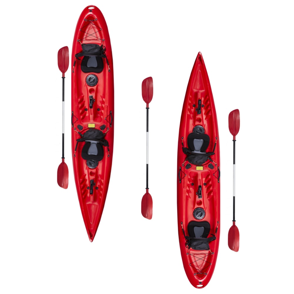 Fishing Kayak Sit On Top - قارب كاياك بلاستيكي مزدوج المقعد بطول