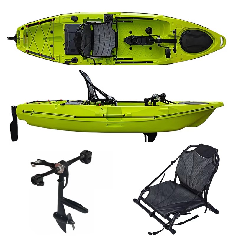 Fishing Kayak Pedal Drive - قارب كاياك بلاستيكي للصيد مخصص لشخص