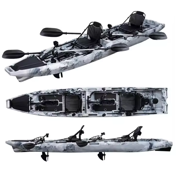 كاياك صيد مزدوج جديد LSF 2025  - مراجعة Fishing Kayak Pedal Drive وسعره