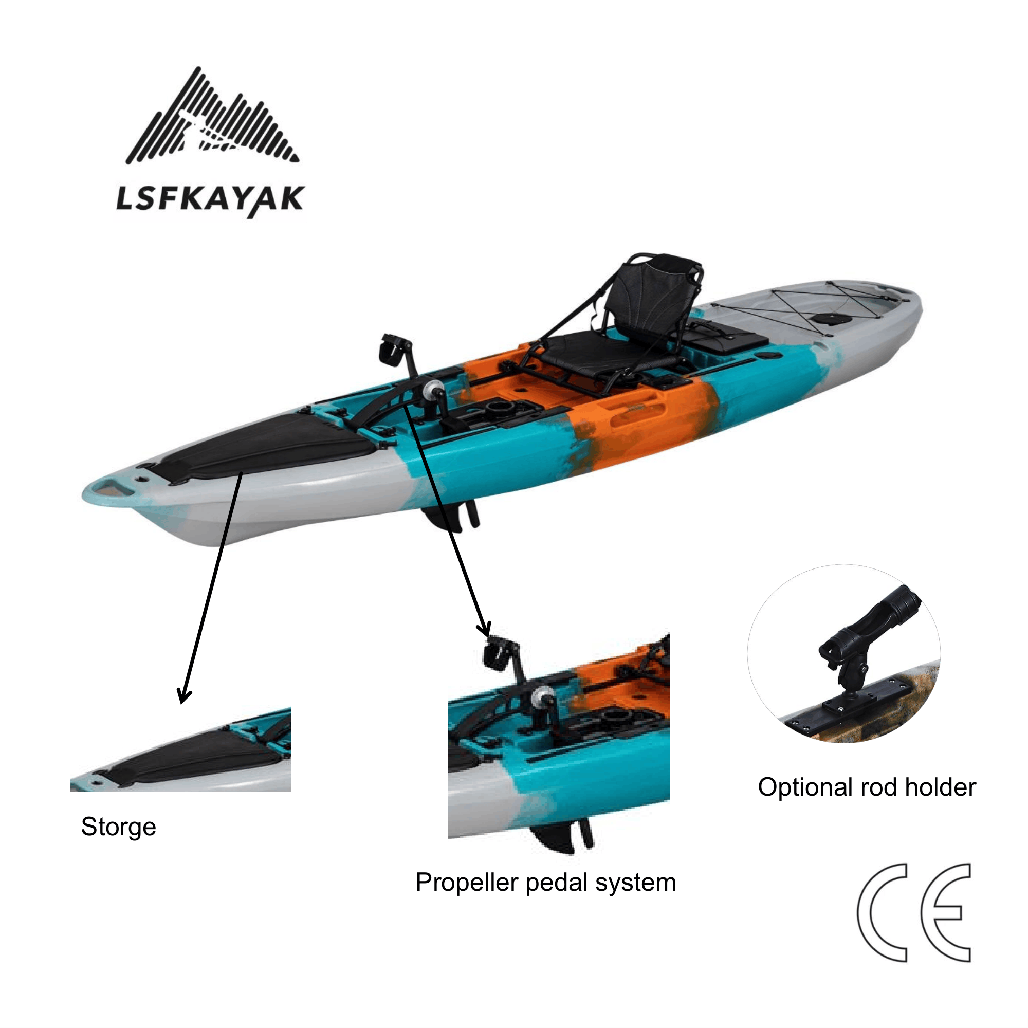 ميراج بروبيل 12 قدم برو، قارب  - مراجعة Fishing Kayak Pedal Drive وسعره